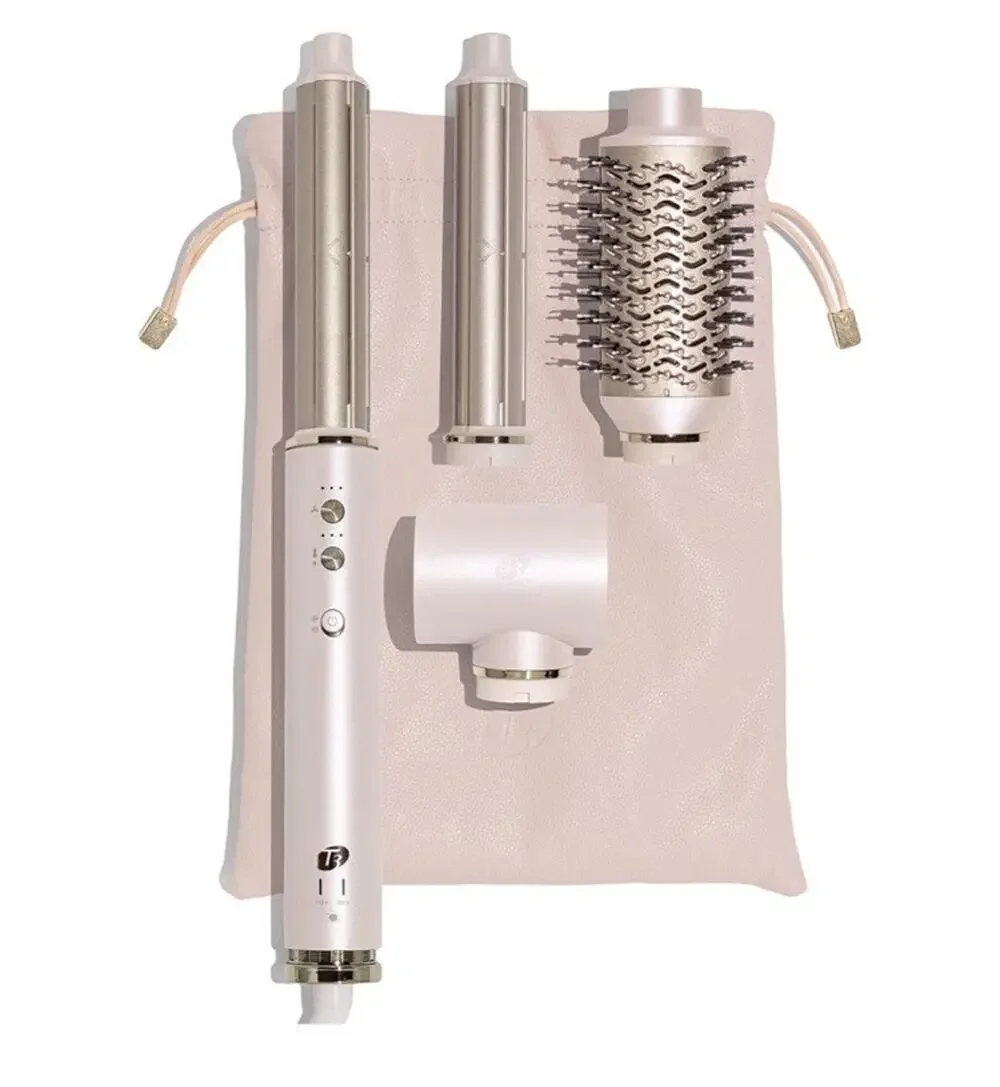 NEW T3 Aire 360 Ceramic Air Styler Blowout Kit Carrying Case 600692-UL-10 Blush